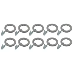Castorama 10 Anneaux Clip Pour Barre à Rideau Chalki GoodHome ⌀28 mm Blanc