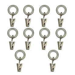 Castorama 10 Anneaux Clip Pour Barre à Rideau Nisis GoodHome ⌀10mm Doré