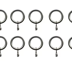 Castorama 10 Anneaux Pour Barre à Rideau Athens GoodHome Ø16/19 mm Gris