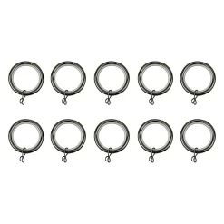 Castorama 10 Anneaux Pour Barre à Rideau Kimlos GoodHome Ø28 mm Noir