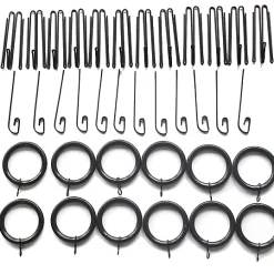 Castorama Accessoires De Fixation à Rideaux GoodHome Araxos Noir