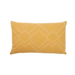 Castorama Coussin Amun Effet Brodé 50x30cm GoodHome Ocre