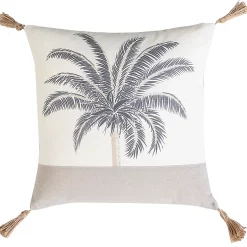 Castorama Coussin Banana Deco&Co Beige-noir L.40 X L.40 Cm