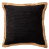 Coussin Chindi Noir Et Jute Deko & Co L.50 X L.50 Cm -Castorama boutique coussin chindi noir et jute deko co l 50 x l 50 cm3663655048888 01c FR CF