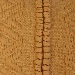 Deko & Co Coussin Chindi Twist Honey Jaune L.50 X L.30 Cm