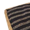 Castorama Coussin De Sol En Jute Chindi Deko & Co Rayé Noir L.120 X L.60 Cm