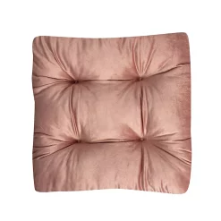 Castorama Coussin De Sol Vally L.50 X L.50 X Ep. 8 Cm Velours Rose