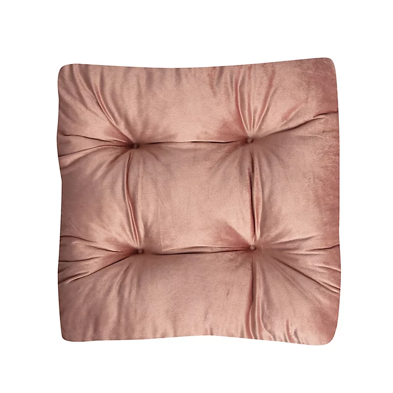 Castorama Coussin De Sol Vally L.50 X L.50 X Ep. 8 Cm Velours Rose 3 Castorama Coussin De Sol Vally L.50 X L.50 X Ep. 8 Cm Velours Rose