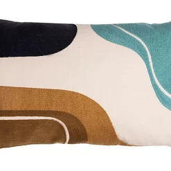 Deko & Co Coussin Dune Brodé Deco&Co L.50 X L.30 Cm