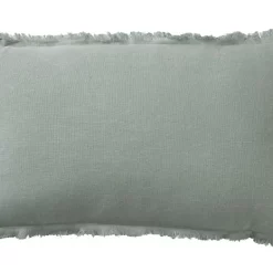 Castorama Coussin Effilé En Lin Deko & Co Sauge L.50 X L.30 Cm