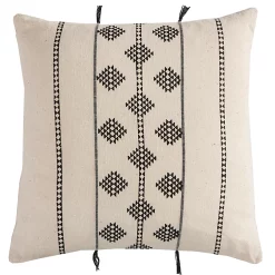 Castorama Coussin Eko Deco&Co Beige Et Noir L.40 X L.40 Cm