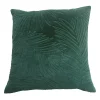 Castorama Coussin Fluse 45x45 Cm Motif Feuille Matelassée Vert Pin