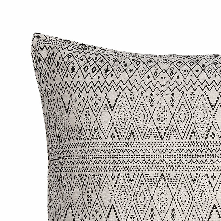 Coussin Imprimé Lima Deko & Co Gris Et Blanc L.40 X L.40 Cm 3 Coussin Imprimé Lima Deko & Co Gris Et Blanc L.40 X L.40 Cm