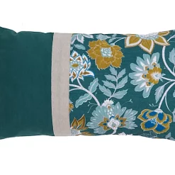 Castorama Coussin Indiana à Pompons Deco&Co Vert Pin L.50 X L.30 Cm