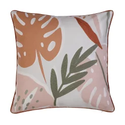 Castorama Coussin Intérieur Effet Coton Floral Multicolore GoodHome L. 45 Cm X L. 45 Cm X Ep. 7 Cm