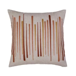 Castorama Coussin Intérieur Effet Lin Motif Géométrique Beige GoodHome L. 45 Cm X L. 45 Cm X Ep. 7 Cm