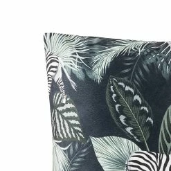 Coussin Jungle Deko & Co Vert Et Noir L.45 X L.45 Cm X Ep.35mm