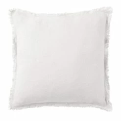 Castorama Coussin Lin Blanc Naturel Deko & Co L.45 X L.45 X Ep.3cm