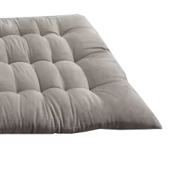 Castorama Coussin Long Velours Deko & Co Gris L.120 X L.60 Cm