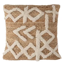 Coussin Mika Deko & Co Naturel-écru Naturel L.45 X L.45 X Ep.4cm