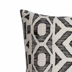 Castorama Coussin Mosaïc Slub Deco&Co Naturel Noir L.45 X L.45 X Ep.3cm