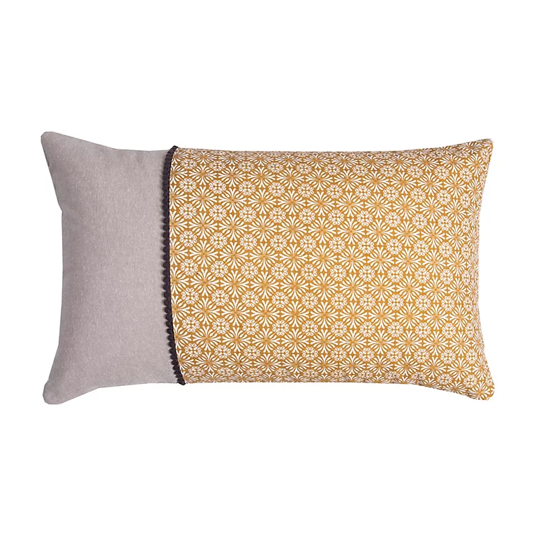 Castorama Coussin Native Deco&Co Curry Jaune Et Blanc L.50 X L.30 Cm 3 Castorama Coussin Native Deco&Co Curry Jaune Et Blanc L.50 X L.30 Cm