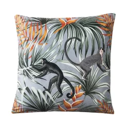 Coussin Ouran Deko & Co Gris Orange L.45 X L.45 Cm X Ep.35mm