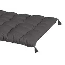 Castorama Coussin Palette Long Pompoms Deko & Co Anthracite L.120 X L.60 M