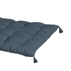 Castorama Coussin Palette Long Pompoms Deko & Co Bleu L.120 X L.60 M