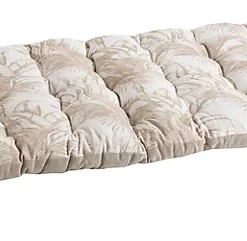 Coussin Palette Velours Banana Deko & Co Blanc L.120 X L.60 Cm