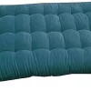 Coussin Palette Velours Deko & Co Bleu Paon L.120 X L.60 Cm