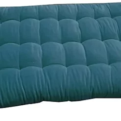Coussin Palette Velours Deko & Co Bleu Paon L.120 X L.60 Cm