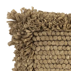 Deko & Co Coussin Paper Beige Deco&Co Noir L.50 X L.30 Cm