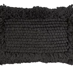 Deko & Co Coussin Paper Black Deco&Co Noir L.50 X L.30 Cm