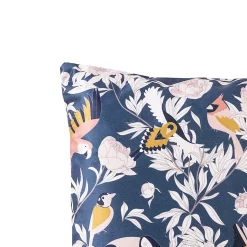 Coussin Poème Deko & Co Corail Bleu L.45 X L.45 Cm X Ep.35mm