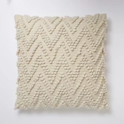 Castorama Coussin Pondicherry Blanc 50 X 50 Cm