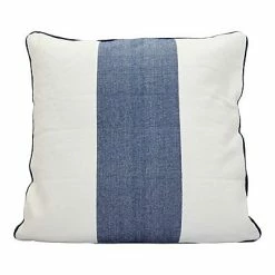 Castorama Coussin Siam Blanc/denim 45 X 45 Cm