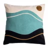 Deko & Co Coussin Waves Deco&Co Bleu L.45 X L.45 X Ep.3cm