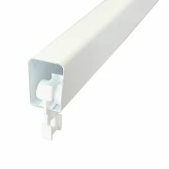 Castorama Double Rail à Rideaux Orciel 24x16 Cm 1,6m Blanc