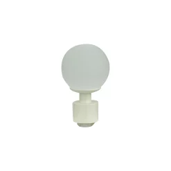 Castorama Embout Boule Pour Barre à Rideau GoodHome En Verre 19 mm Anafi Blanc
