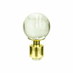 Castorama Embout Boule Pour Barre à Rideau GoodHome En Verre 19 mm Elasa Or