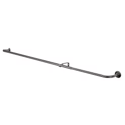 Castorama Ensemble Barre à Rideau Industriel Extensible Chromé Athens GoodHome L. 120/210 X Ø16/19 Cm