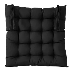 Castorama Galette De Chaise GoodHome Hiva Noir 45 X 45 Cm