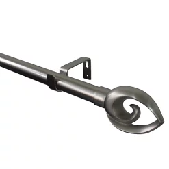 Castorama Kit De Tringle à Rideau Extensible Athens GoodHome 120/210 Cm, Ø25/28mm Gris