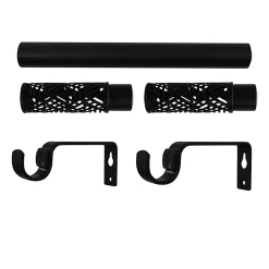 Castorama Kit De Tringle à Rideau Extensible Embout Bouchon Araxos GoodHome 120/210 Cm Ø16/19 Mm Noir