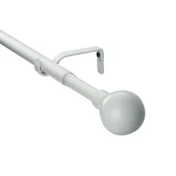 Castorama Kit De Tringle à Rideau Extensible Embout Boule Anafi GoodHome 120/210 Cm Ø19mm Blanc