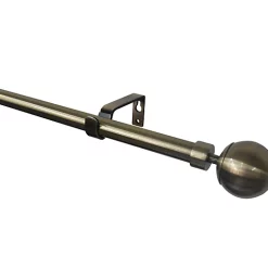 Castorama Kit De Tringle à Rideau Extensible Embout Boule Antiki GoodHome 200/330 Cm Ø16/19mm Doré