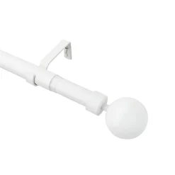 Castorama Kit De Tringle à Rideau Extensible Embout Boule GoodHome 200/330 Cm, ⌀25/28mm Blanc