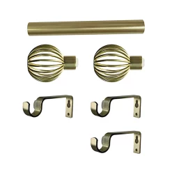 Castorama Kit De Tringle à Rideau Extensible Embout Cage Elasa GoodHome 200/330 Cm, Ø16/19mm Noir