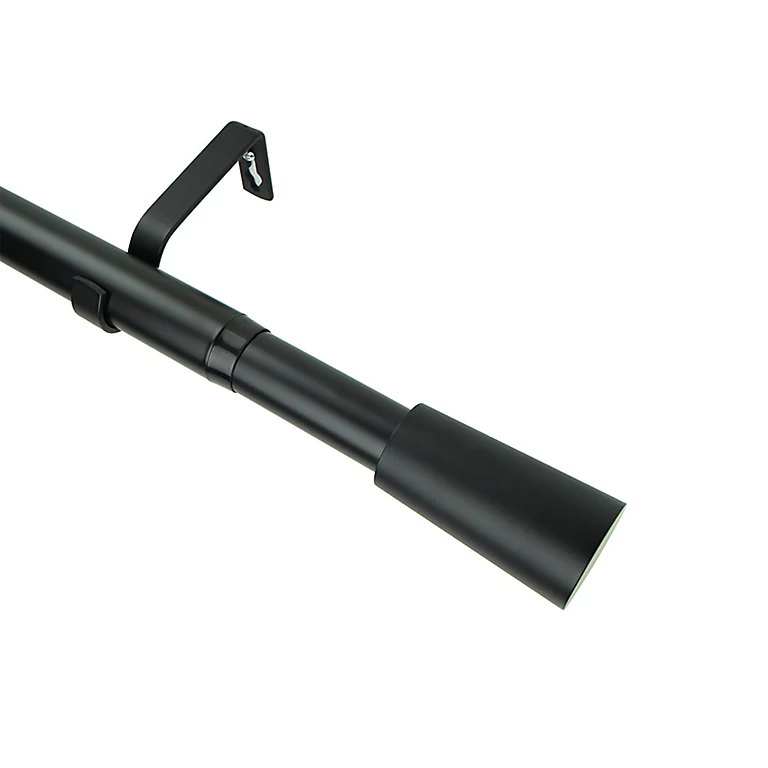 Castorama Kit De Tringle à Rideau Extensible Embout Cône Araxos GoodHome 120/210 Cm, Ø25/28mm Noir 3 Castorama Kit De Tringle à Rideau Extensible Embout Cône Araxos GoodHome 120/210 Cm, Ø25/28mm Noir